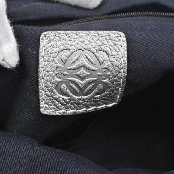 LOEWE Logo New Road Crossbody Shoulder Bag Canvas Leather Gray GHW 30KB767 - Picture 11 of 16